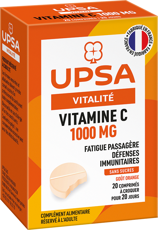 UPSA Vitalité Vitamine C 1000 mg comprimés à croquer Vitamine C à croquer - Adultes
