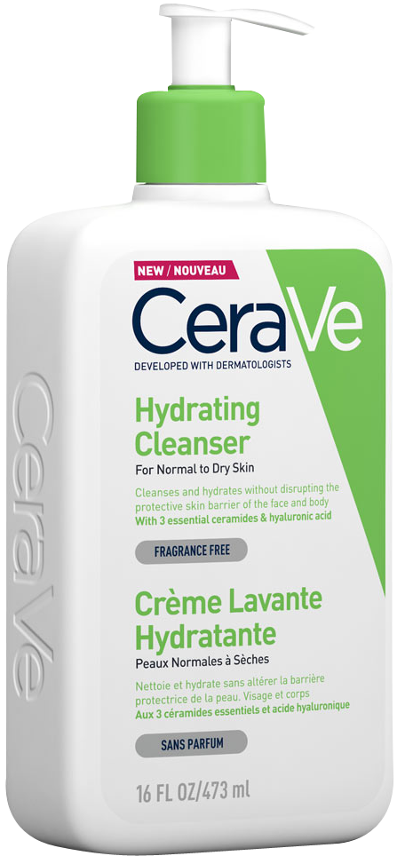 Crème lavante hydratante peaux normales à sèches